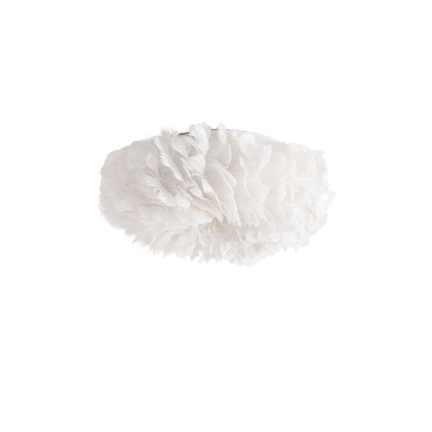 Brilagi - Plafonnier FEATHER 3xE27/40W/230V Ø 40 cm blanc