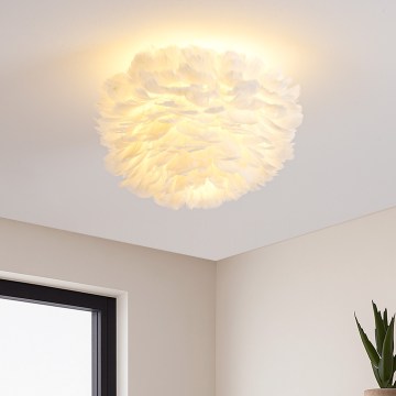 Brilagi - Plafonnier FEATHER 3xE27/40W/230V Ø 40 cm blanc