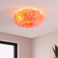 Brilagi - Plafonnier FEATHER 3xE27/40W/230V, Ø 40 cm, rose