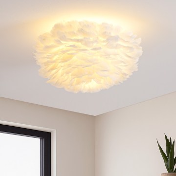Brilagi - Plafonnier FEATHER 3xE27/40W/230V Ø 50 cm blanc