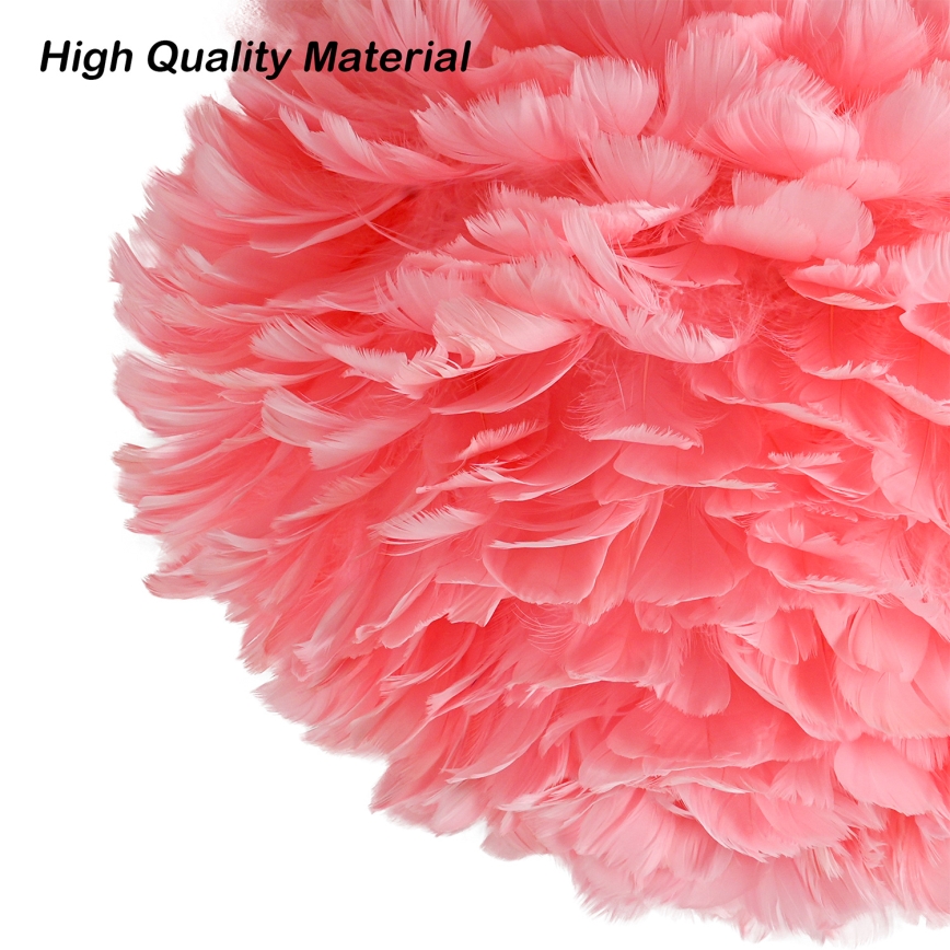 Brilagi - Plafonnier FEATHER 3xE27/40W/230V Ø 50 cm rose