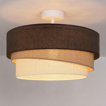 Brilagi - Plafonnier fixé au plafond TRIO 1xE27/60W/230V Ø 40 cm marron/beige/blanc