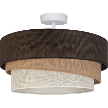 Brilagi - Plafonnier fixé au plafond TRIO 1xE27/60W/230V Ø 40 cm marron/beige/blanc
