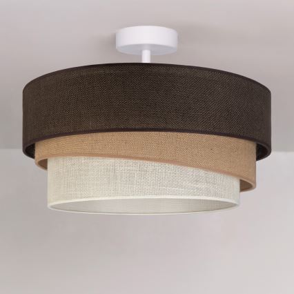 Brilagi - Plafonnier fixé au plafond TRIO 1xE27/60W/230V Ø 40 cm marron/beige/blanc