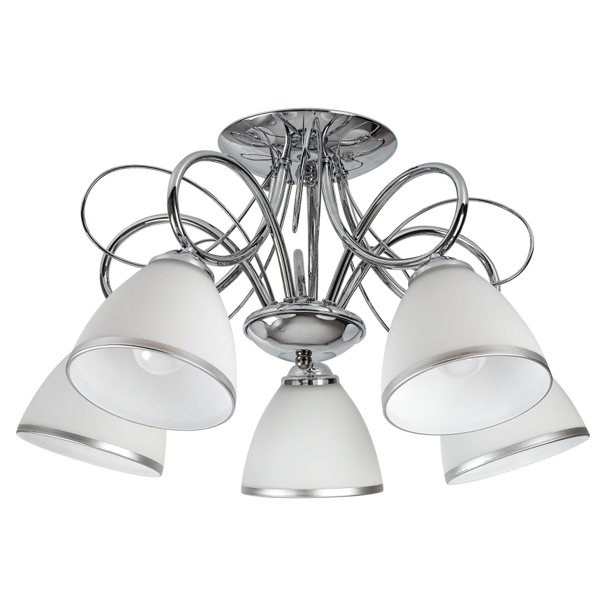 Brilagi - Plafonnier FRED 5xE27/60W/230V Ø59 cm chrome brillant