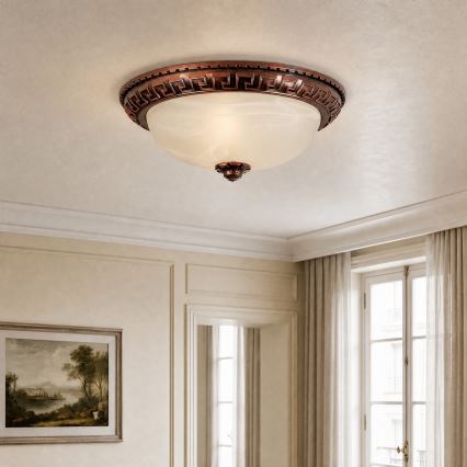 Brilagi - Plafonnier FRESCO 2xE27/40W/230V diam. 30 cm cuivré