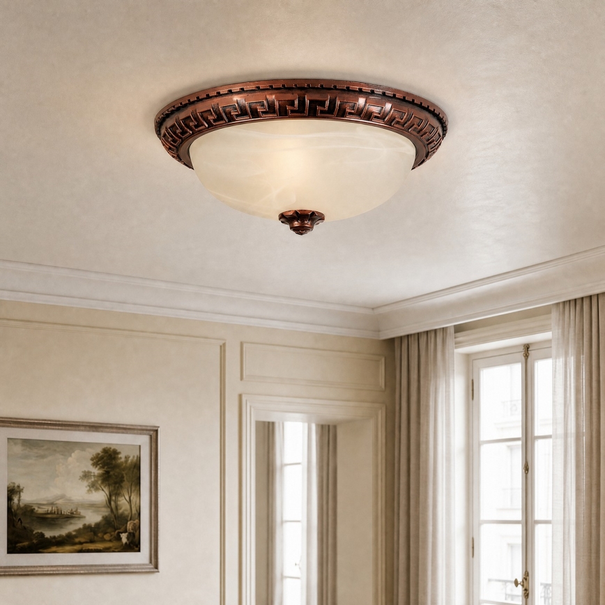 Brilagi - Plafonnier FRESCO 2xE27/40W/230V diam. 30 cm cuivré