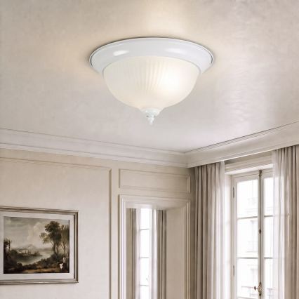 BRILAGI - Plafonnier FRESCO 2xE27/40W/230V Ø 28 cm blanc