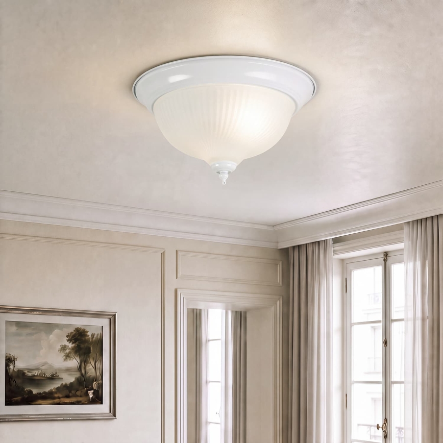 BRILAGI - Plafonnier FRESCO 2xE27/40W/230V Ø 28 cm blanc