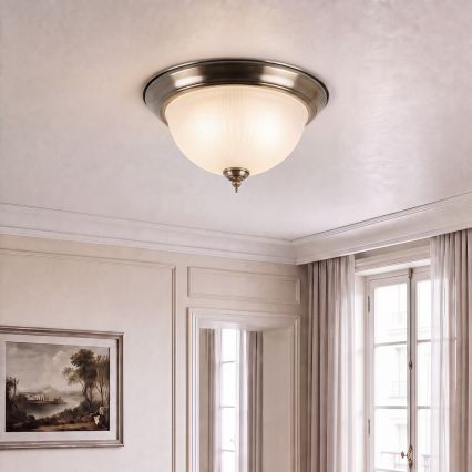 BRILAGI - Plafonnier FRESCO 2xE27/40W/230V Ø 28 cm laiton