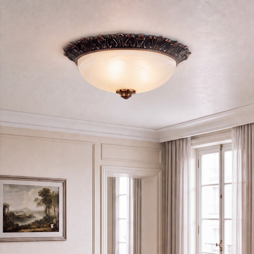 Brilagi - Plafonnier FRESCO 2xE27/40W/230V Ø 30 cm bronze