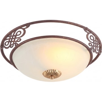 Brilagi - Plafonnier FRESCO 2xE27/40W/230V Ø 43 cm brun