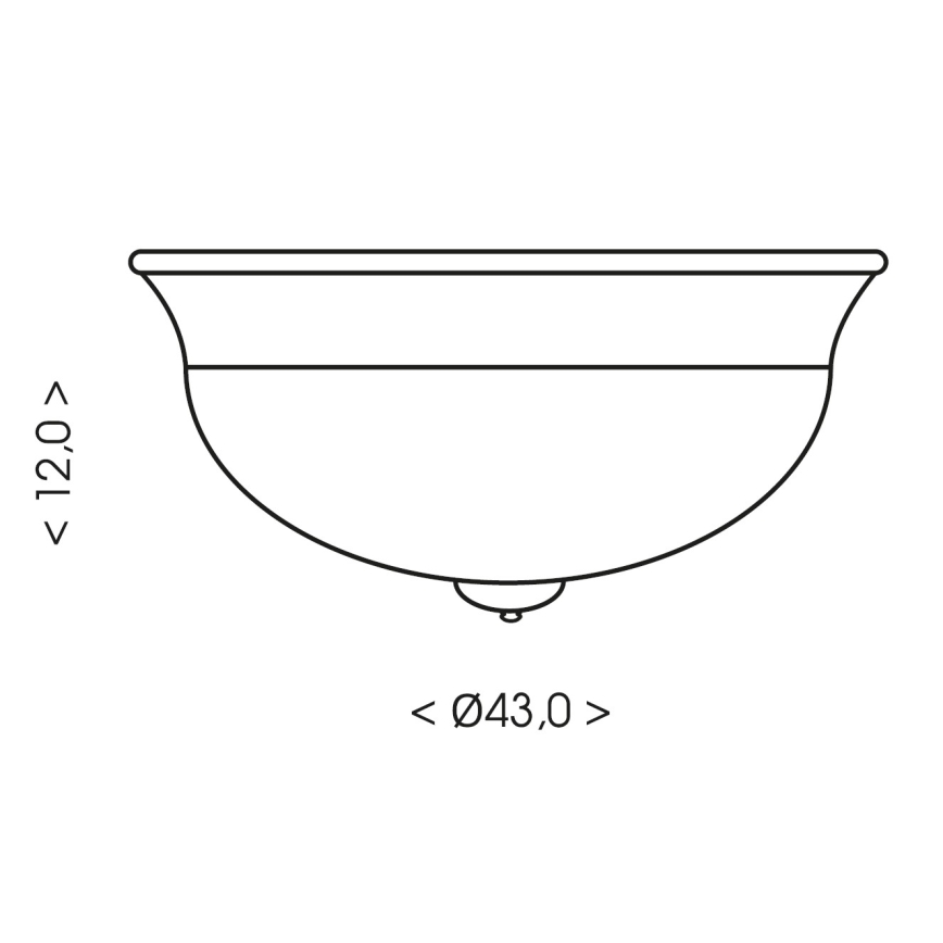 Brilagi - Plafonnier FRESCO 2xE27/40W/230V Ø 43 cm brun