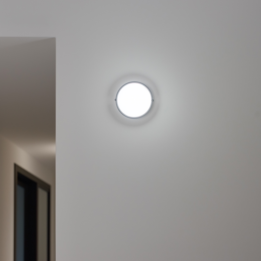 Brilagi - Plafonnier industriel LED SIMA LED/12W/230V IP65 noir