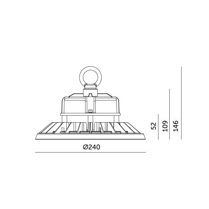 Brilagi - Plafonnier industriel LED TITAN PRO LED/100W/230V 4000K IP65
