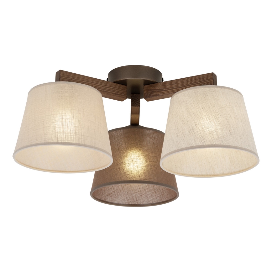 Brilagi - Plafonnier LATTE 3xE27/15W/230V pin/mélange