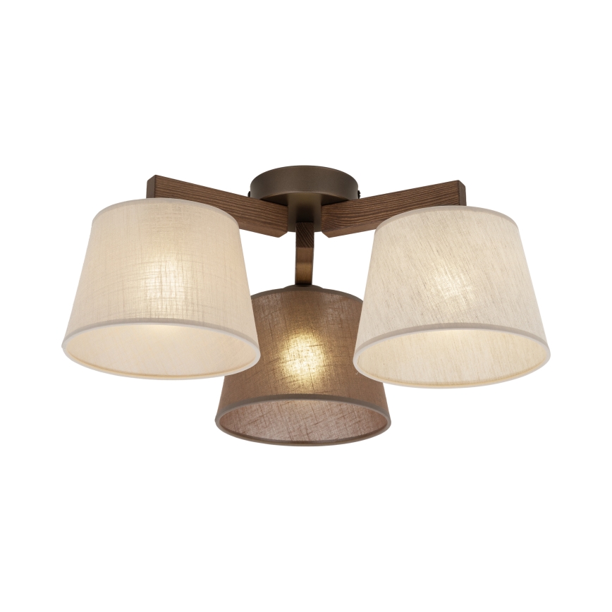 Brilagi - Plafonnier LATTE 3xE27/60W/230V pin/mélange