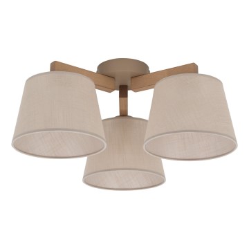 Brilagi - Plafonnier LATTE SABIA 3xE27/15W/230V pin/beige