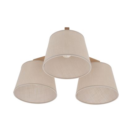 Brilagi - Plafonnier LATTE SABIA 3xE27/15W/230V pin/beige