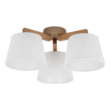 Brilagi - Plafonnier LATTE SABIA 3xE27/15W/230V pin/blanc