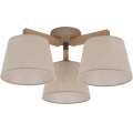 Brilagi - Plafonnier LATTE SABIA 3xE27/60W/230V pin/beige
