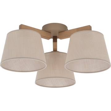 Brilagi - Plafonnier LATTE SABIA 3xE27/60W/230V pin/beige