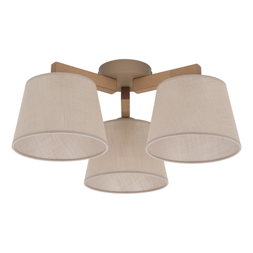 Brilagi - Plafonnier LATTE SABIA 3xE27/60W/230V pin/beige