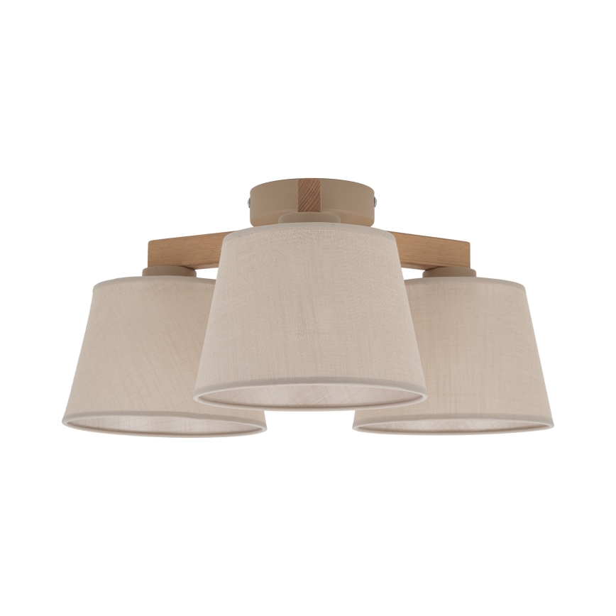 Brilagi - Plafonnier LATTE SABIA 3xE27/60W/230V pin/beige