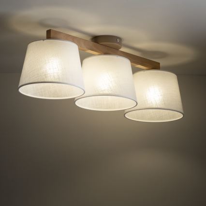 Brilagi - Plafonnier LATTE SABIA 3xE27/60W/230V pin/blanc