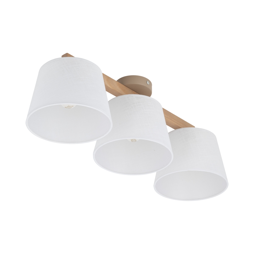 Brilagi - Plafonnier LATTE SABIA 3xE27/60W/230V pin/blanc
