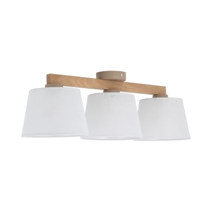 Brilagi - Plafonnier LATTE SABIA 3xE27/60W/230V pin/blanc