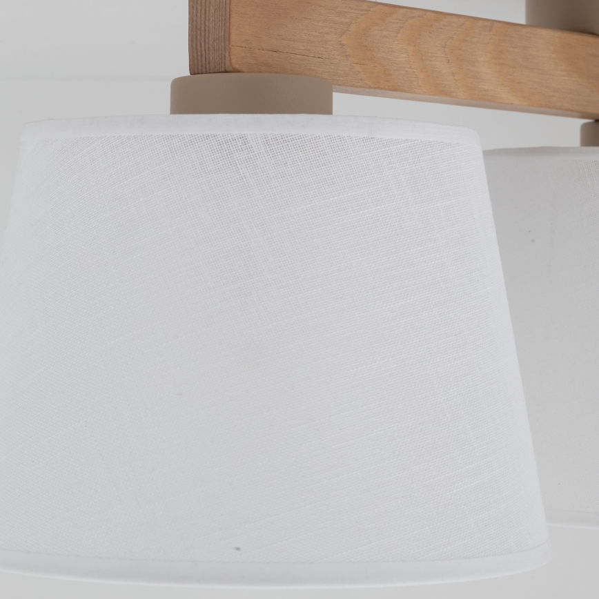 Brilagi - Plafonnier LATTE SABIA 3xE27/60W/230V pin/blanc