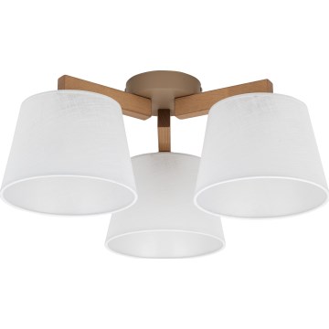 Brilagi - Plafonnier LATTE SABIA 3xE27/60W/230V pin/blanc