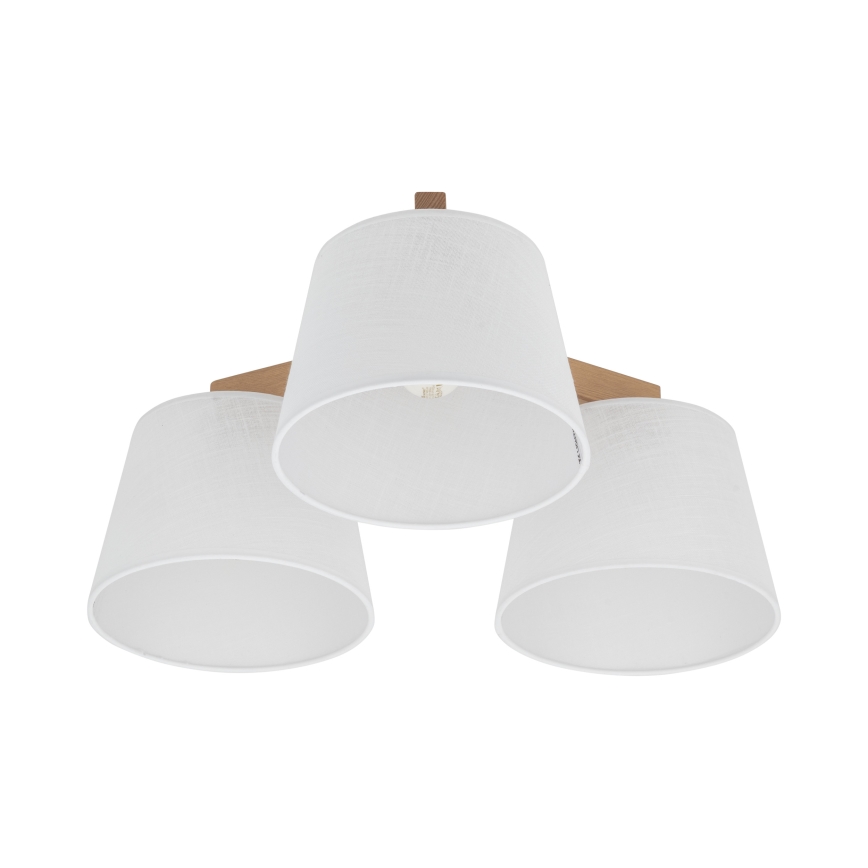 Brilagi - Plafonnier LATTE SABIA 3xE27/60W/230V pin/blanc