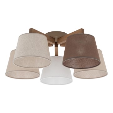Brilagi - Plafonnier LATTE SABIA 5xE27/60W/230V pin/mixte