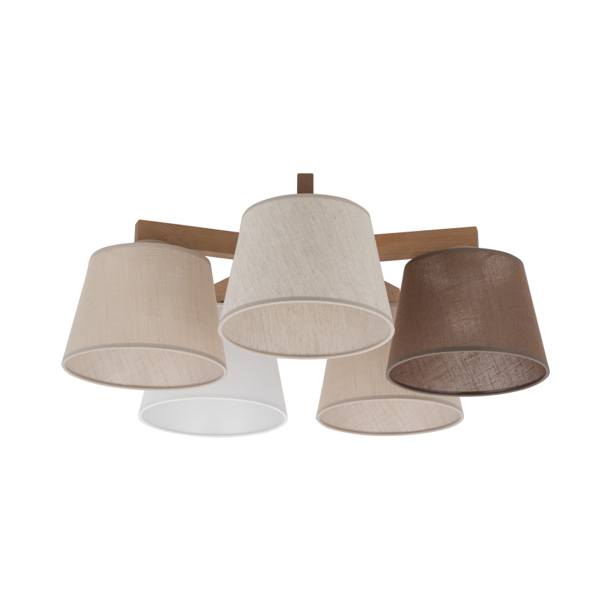 Brilagi - Plafonnier LATTE SABIA 5xE27/60W/230V pin/mixte