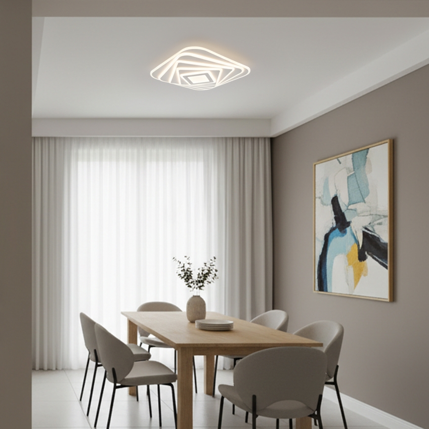 Brilagi - Plafonnier LED dimmable MODERN LED/210W/230V 3000-6000K 55x55 cm + télécommande