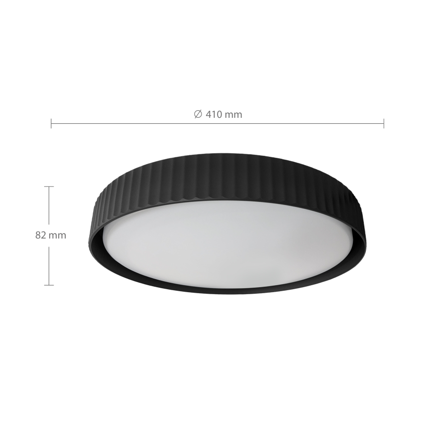 Brilagi - Plafonnier LED à intensité réglable LUCIA LED/48W/230V 3000-6500K Ø 41 cm noir + télécommande