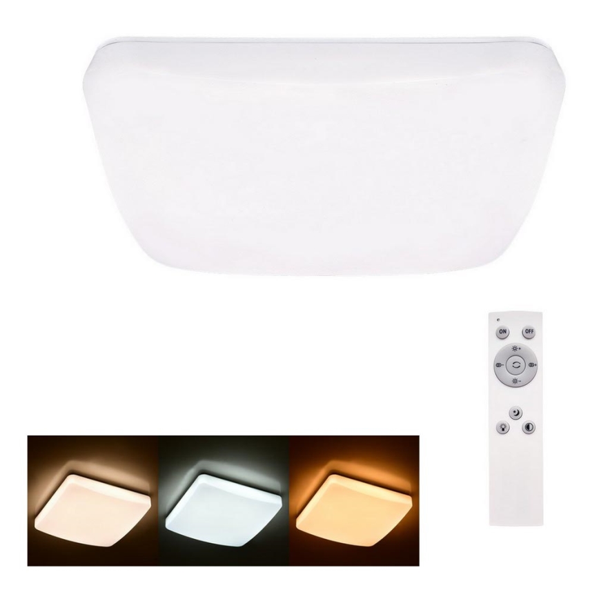 Brilagi - Plafonnier LED à intensité variable MILKY LED/24W/230V + télécommande 3000K-6500K