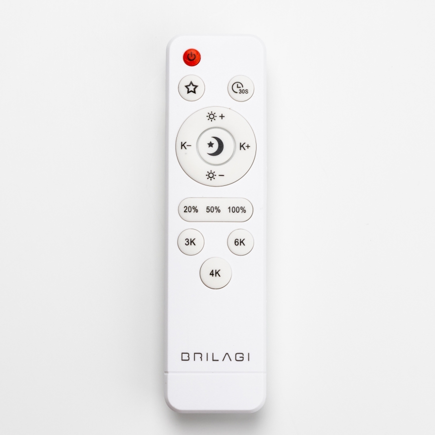 Brilagi - Plafonnier LED à intensité variable PINE LED/60W/230V + télécommande