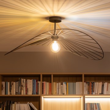 Brilagi - Plafonnier LED à montage apparent CERIA WIRE 1xE27/60W/230V 60x80 cm noir/bronze