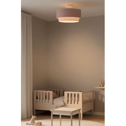 Brilagi - Plafonnier LED à montage en surface BOHO BOBO 1xE27/10W/230V Ø 40 cm rose/crème