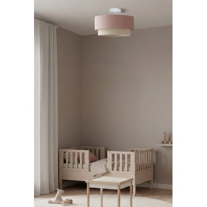 Brilagi - Plafonnier LED à montage en surface BOHO BOBO 1xE27/10W/230V Ø 40 cm rose/crème