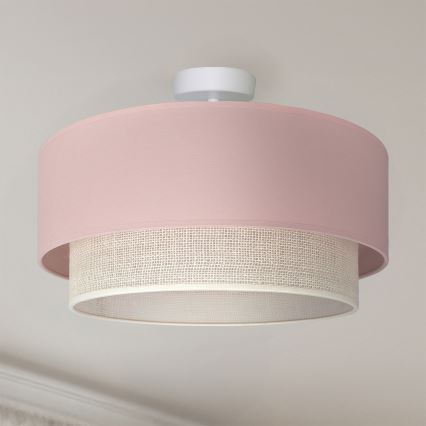 Brilagi - Plafonnier LED à montage en surface BOHO BOBO 1xE27/10W/230V Ø 40 cm rose/crème