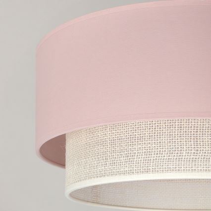 Brilagi - Plafonnier LED à montage en surface BOHO BOBO 1xE27/10W/230V Ø 40 cm rose/crème