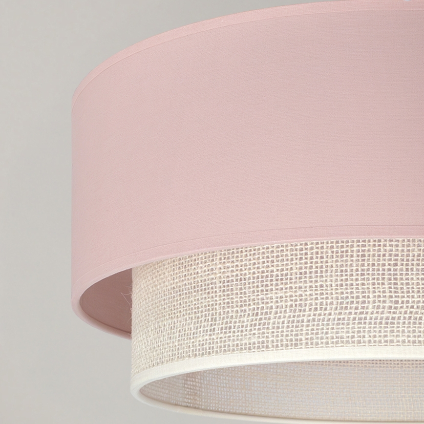 Brilagi - Plafonnier LED à montage en surface BOHO BOBO 1xE27/60W/230V Ø 40 cm rose/crème