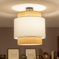 Brilagi - Plafonnier LED à montage en surface CERIA 1xE27/60W/230V Ø 40 cm noir/beige/blanc