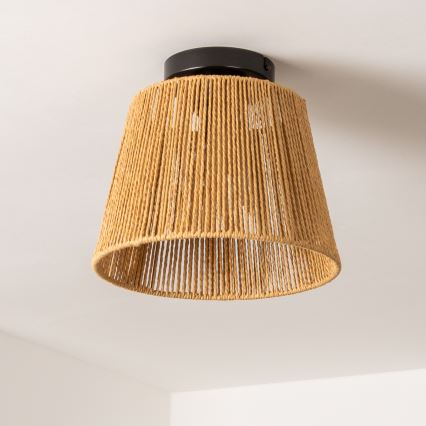 Brilagi - Plafonnier LED à montage en surface CERIA BOHO 1xE27/40W/230V Ø 28 cm marron