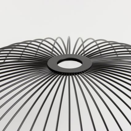 Brilagi - Plafonnier LED à montage en surface CERIA WIRE 1xE27/40W/230V Ø 60 cm noir/chêne