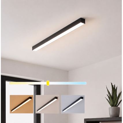 Brilagi - Plafonnier LED en saillie FULLDAY LED/20/30/40W/230V 2700/4000/6000K 120 cm noir